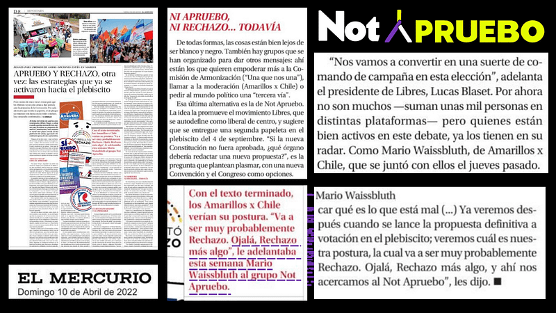 Not Apruebo by Libres en Reportajes de El Mercurio